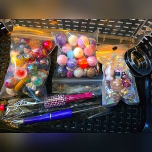 Beadable starter kit pens string beads focals